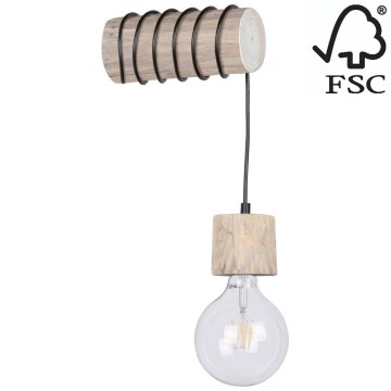 Wandbeleuchtung TRABO 1xE27/60W/230V – FSC-zertifiziert