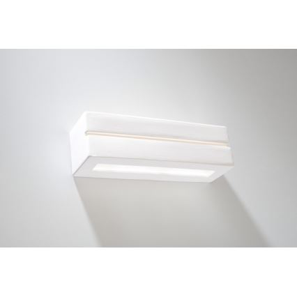 Sollux SL.0231 - Wandbeleuchtung VEGA LINE 1xE27/60W/230V weiß