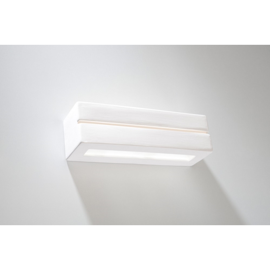 Sollux SL.0231 - Wandbeleuchtung VEGA LINE 1xE27/60W/230V weiß