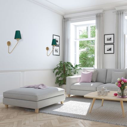 Wandbeleuchtung VICTORIA 1xE27/60W/230V grün