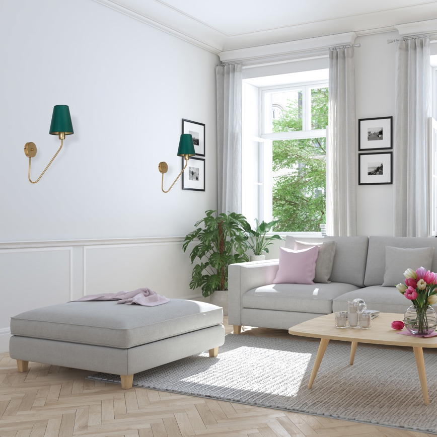 Wandbeleuchtung VICTORIA 1xE27/60W/230V grün