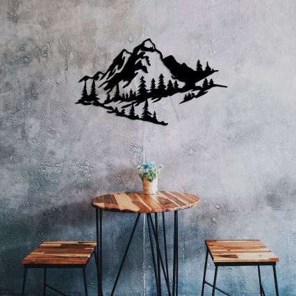 Wanddekoration 40x70 cm Berge Metall