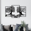 Wanddekoration 116x71 cm Baum des Lebens Metall