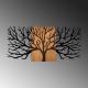 Wanddekoration 150x70 cm Baum Holz/Metall