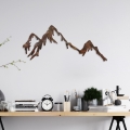 Wanddekoration 45x70 cm Berge Metall