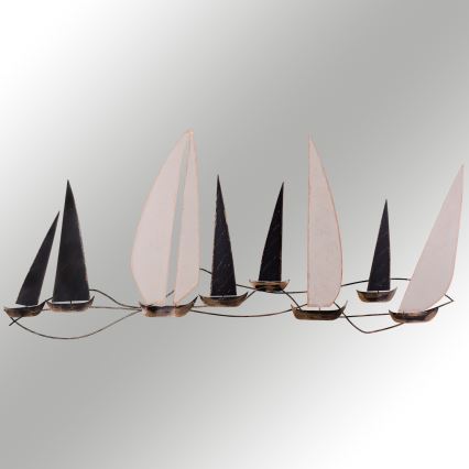 Wanddekoration 52x117 cm Segelboote