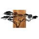 Wanddekoration 70x144 cm Baum Holz/Metall