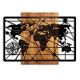 Wanddekoration 96x70 cm Landkarte Holz/Metall