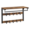 Wandgarderobe mit Ablage NATE braun/schwarz