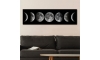 Wandgemälde auf Leinwand 50x120 cm Mondphasen