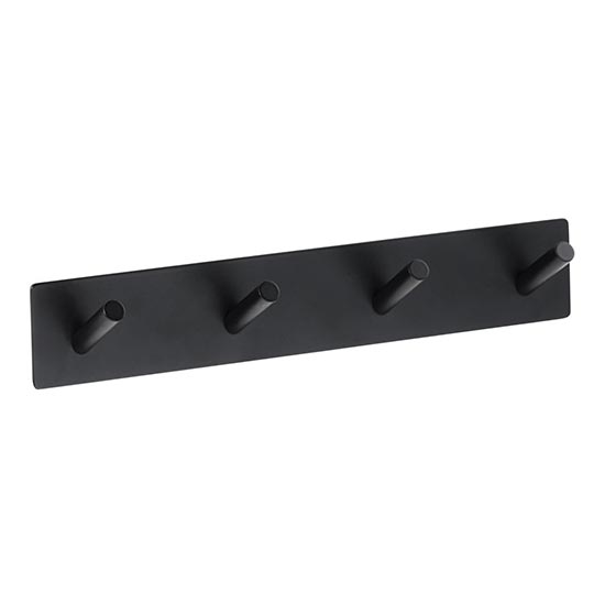 Wandhaken 25,5x4,5 cm Edelstahl/schwarz