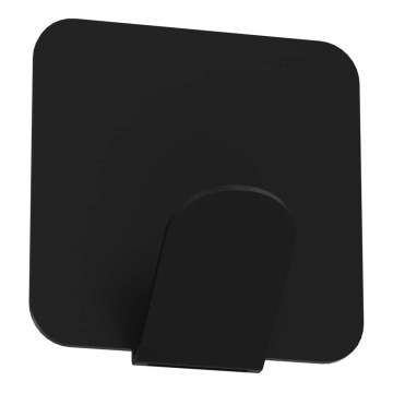 Wandhaken 4x4 cm schwarz