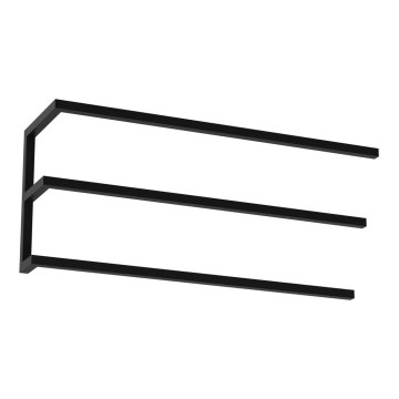 Wandhandtuchhalter 25x60 cm schwarz