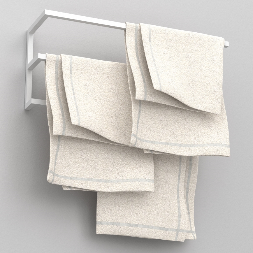 Wandhandtuchhalter 25x60 cm weiß