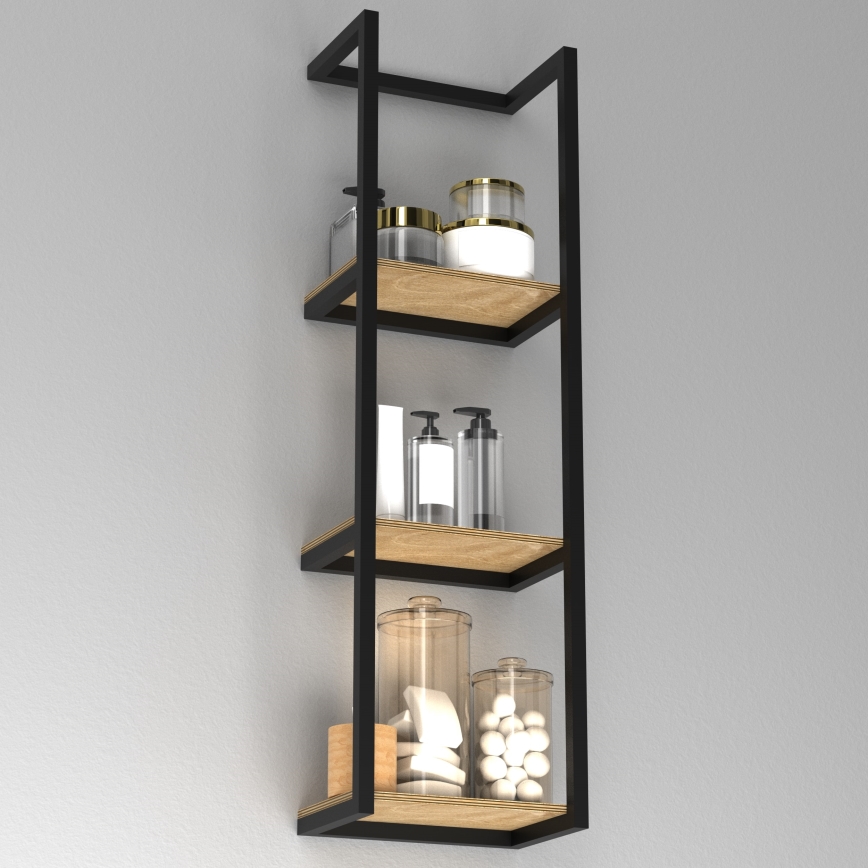 Wandhandtuchhalter 78x23 cm schwarz