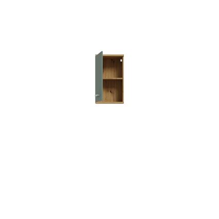 Wandhängender Badezimmerschrank VENOM, grün/Artisan-Eiche