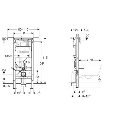 Wandhängendes WC mit Bidetfunktion TISVILDELEJE 1600W/230V + WC-Sitz SoftClose + Spültaste SIGMA + Unterputzmodul + Isolierunterlage + Fernbedienung