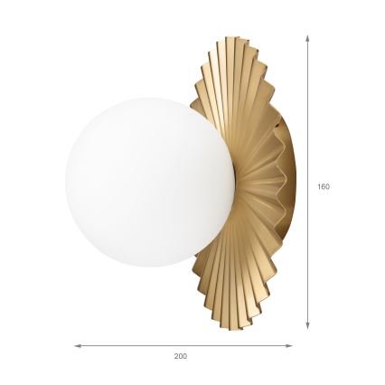 Wandlampe CHITA 1xG9/5W/230V gold