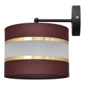 Wandlampe HELEN 1xE27/15W/230V braun/schwarz/gold