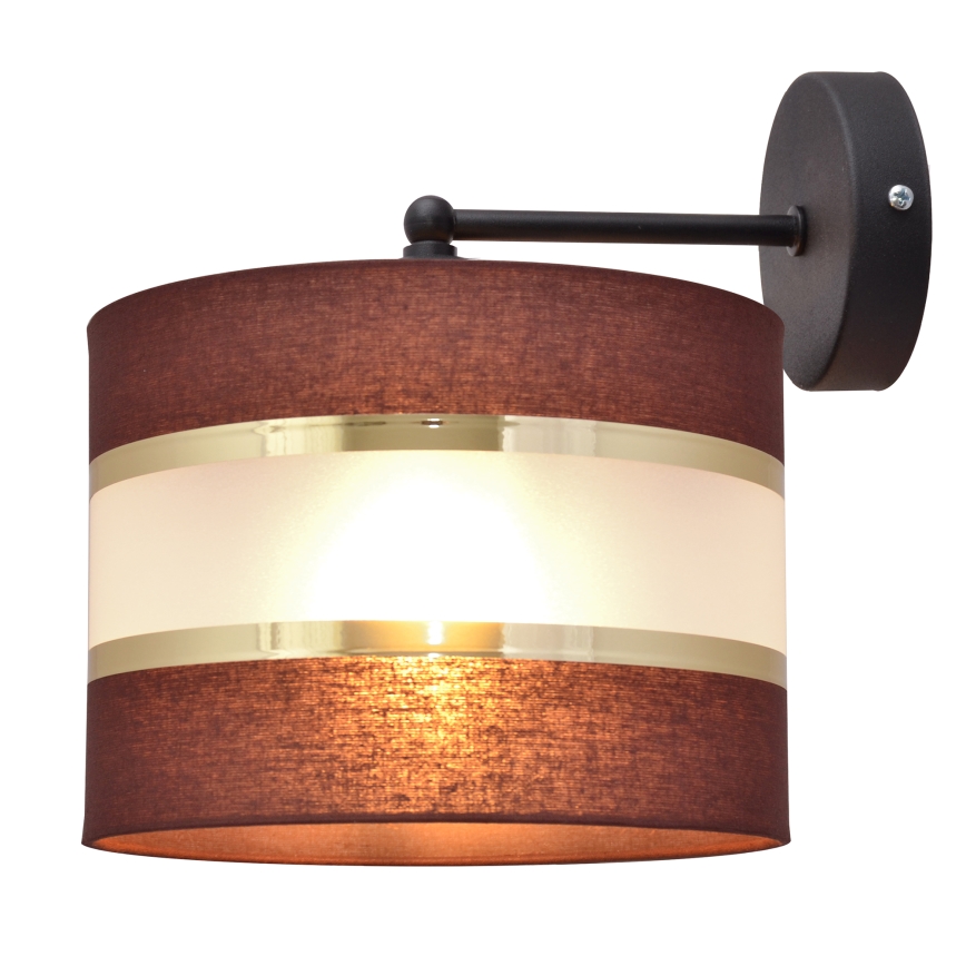 Wandlampe HELEN 1xE27/15W/230V braun/schwarz/gold