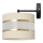 Wandlampe HELEN 1xE27/15W/230V Cremefarbe/schwarz/gold