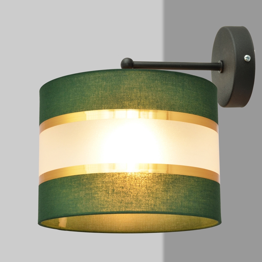 Wandlampe HELEN 1xE27/15W/230V grün/golden