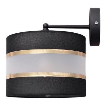 Wandlampe HELEN 1xE27/15W/230V schwarz/gold