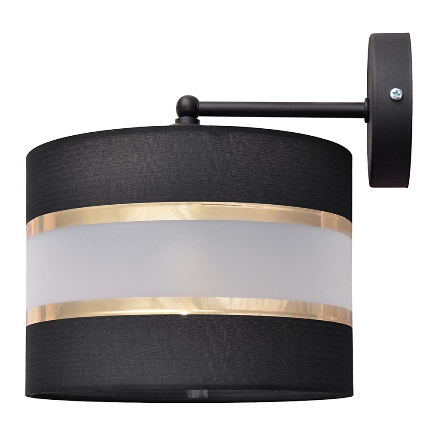 Wandlampe HELEN 1xE27/15W/230V schwarz/gold