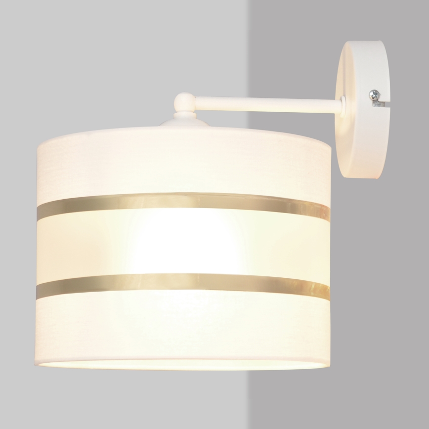Wandlampe HELEN 1xE27/15W/230V weiß/gold