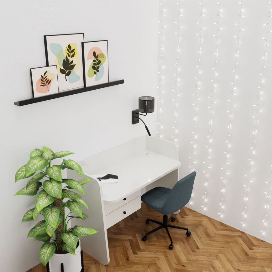 Wandlampe LOFT SHADE 1xE27/60W+1xG9/8W/230V schwarz