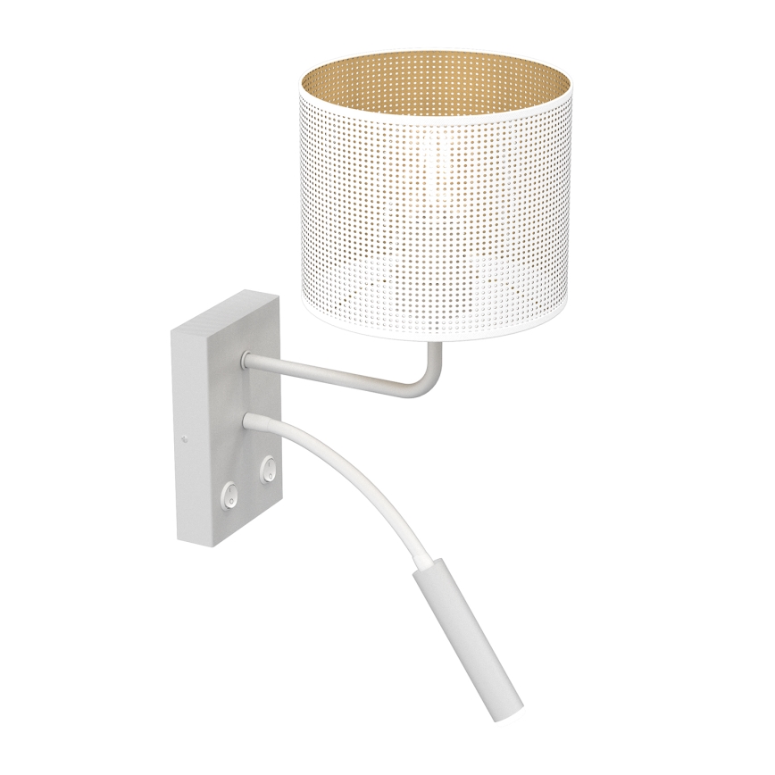 Wandlampe LOFT SHADE 1xE27/60W+1xG9/8W/230V weiß/golden