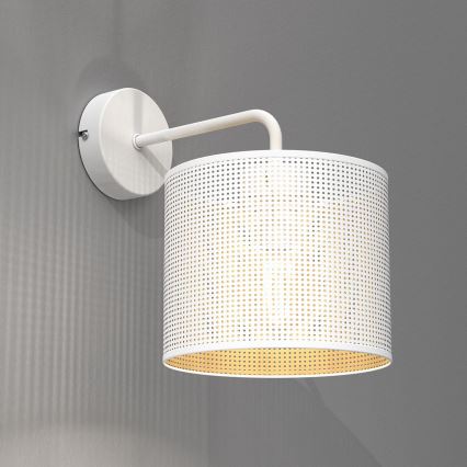 Wandlampe LOFT SHADE 1xE27/60W/230V weiß/golden