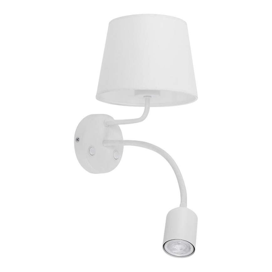 Wandlampe MAJA 1xE27/15W/230V + 1xGU10/10W/230V weiß