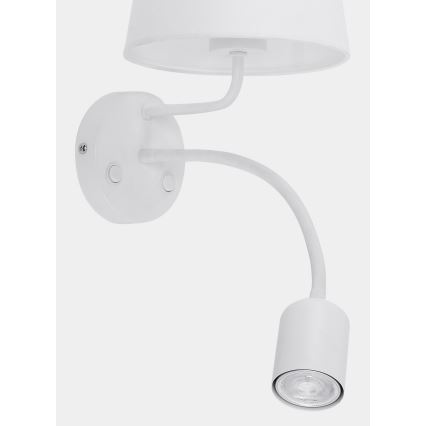 Wandlampe MAJA 1xE27/15W/230V + 1xGU10/10W/230V weiß