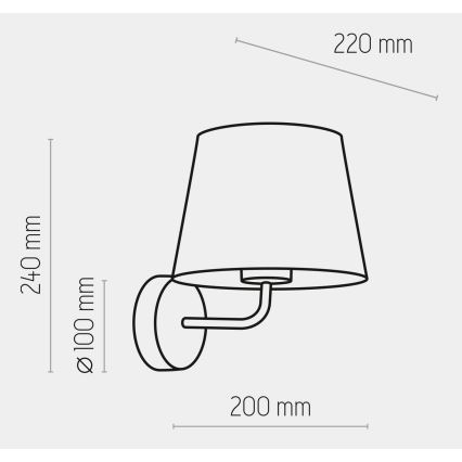 Wandlampe MAJA 1xE27/15W/230V weiß