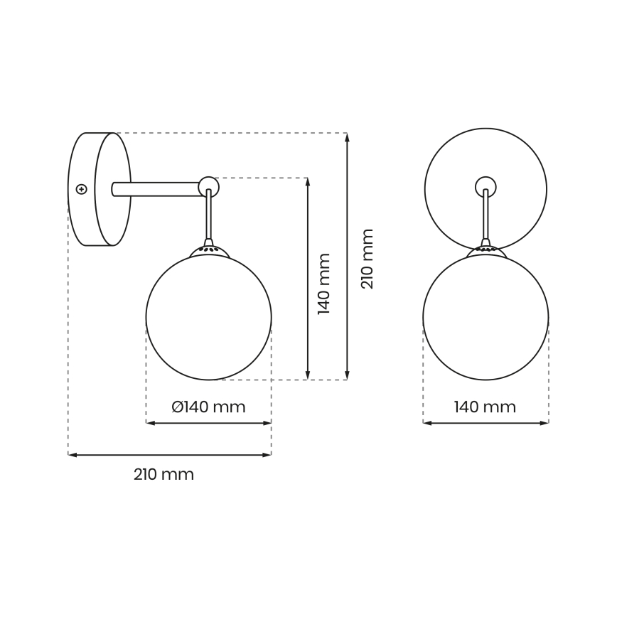 Wandlampe REFLEX 1xE14/40W/230V