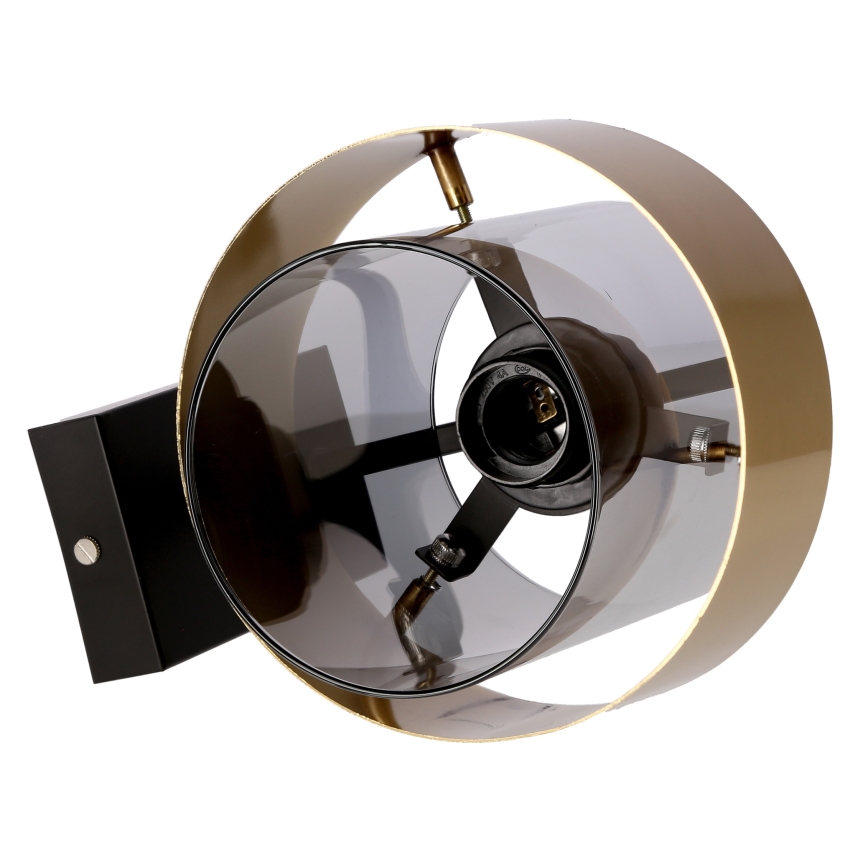 Wandlampe SPIEGA 1xE27/60W/230V golden/schwarz