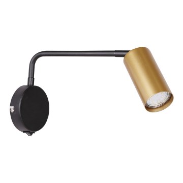 Wandlampe TINA 1xGU10/15W/230V schwarz/gold