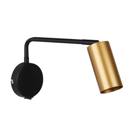 Wandlampe TINA 1xGU10/15W/230V schwarz/gold