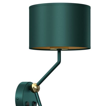 Wandlampe VERDE 1xE27/60W/230V + 1xGU10-MR11/7W grün