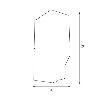 Wandlampe WALL 1xGU10/8W/230V schwarz/chrom glänzend