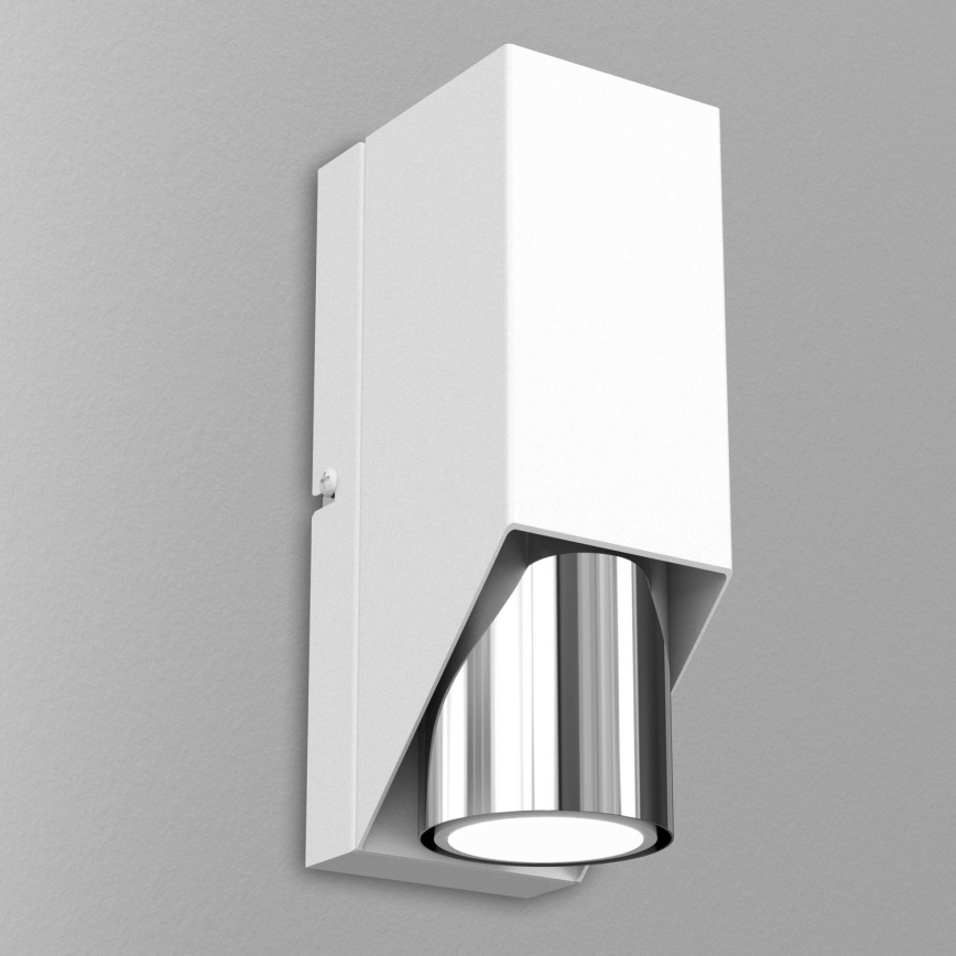 Wandlampe WALL 1xGU10/8W/230V weiß/chrom glänzend