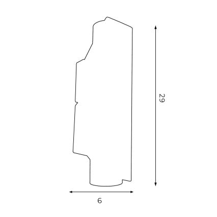 Wandlampe WALL 2xGU10/8W/230V schwarz/chrom glänzend