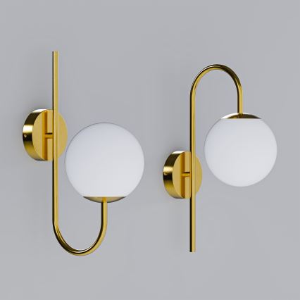 Wandleuchte 1xE27/40W/230V gold/weiß