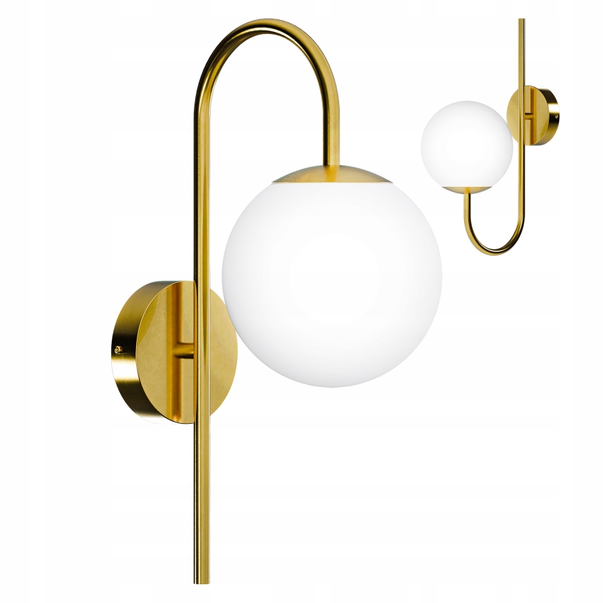 Wandleuchte 1xE27/40W/230V gold/weiß