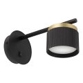 Wandleuchte 1xGX53/35W/230V schwarz/gold