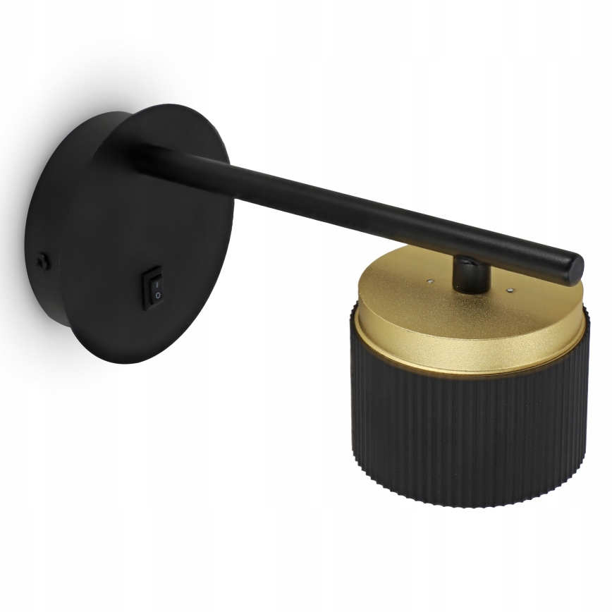 Wandleuchte 1xGX53/35W/230V schwarz/gold