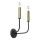 Wandleuchte AKASYA 2xE14/15W/230V schwarz/golden