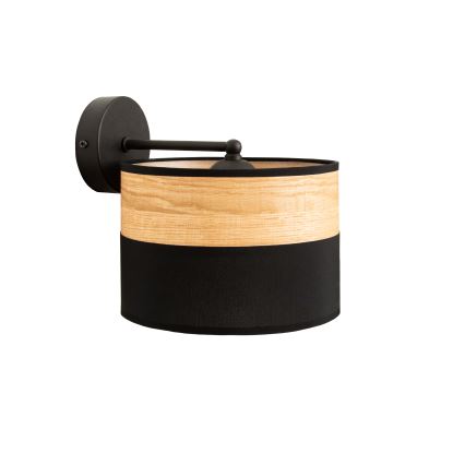 Wandleuchte ALBA 1xE27/15W/230V schwarz/braun