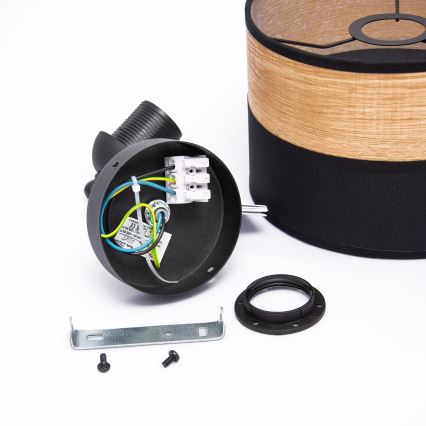 Wandleuchte ALBA 1xE27/15W/230V schwarz/braun